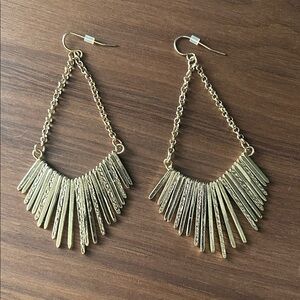 Elegant Gold Dangle Earrings